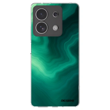Picasee silikonowe przeźroczyste etui na Xiaomi Redmi Note 13 4G - Malachite