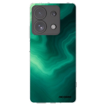 Picasee silikonowe przeźroczyste etui na Xiaomi Redmi Note 13 Pro 4G - Malachite