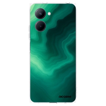Picasee silikonowe przeźroczyste etui na Realme C33 (2023) - Malachite