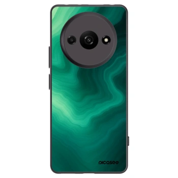 Picasee silikonowe czarne etui na Xiaomi Redmi A3 - Malachite