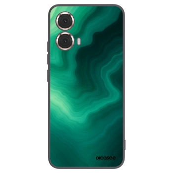 Picasee silikonowe czarne etui na Motorola Moto G85 - Malachite