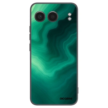 Picasee silikonowe czarne etui na OnePlus Nord 4 - Malachite