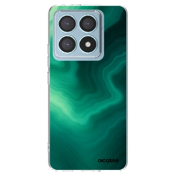 Picasee silikonowe przeźroczyste etui na Xiaomi 14T Pro - Malachite