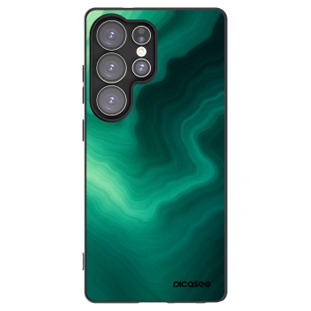 Picasee silikonowe czarne etui na Samsung Galaxy S25 Ultra 5G - Malachite