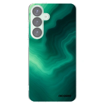 Picasee silikonowe przeźroczyste etui na Samsung Galaxy S25+ 5G - Malachite