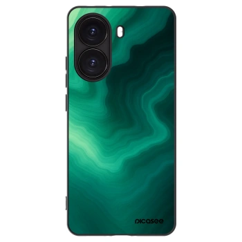 Picasee silikonowe czarne etui na Xiaomi Poco X7 Pro 5G - Malachite