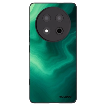 Picasee silikonowe czarne etui na Honor Magic7 Lite 5G - Malachite