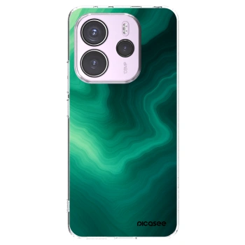 Picasee silikonowe przeźroczyste etui na Xiaomi Redmi Note 14 4G - Malachite