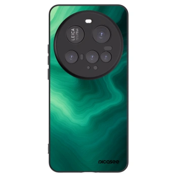 Picasee silikonowe czarne etui na Xiaomi 15 Ultra - Malachite