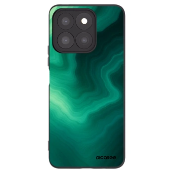 Picasee silikonowe czarne etui na Honor X8c - Malachite