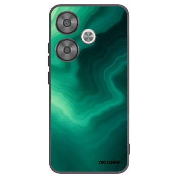 Picasee silikonowe czarne etui na Xiaomi Poco F6 - Malachite