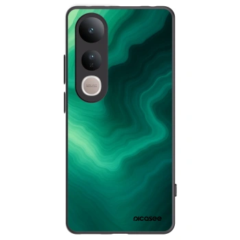 Picasee silikonowe czarne etui na Vivo V50 Lite 5G - Malachite