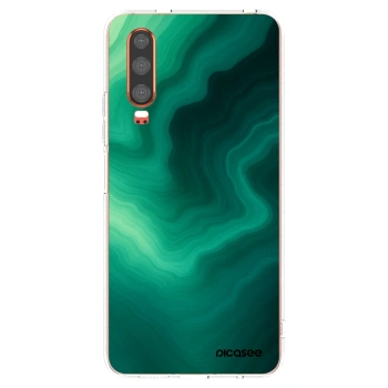Picasee silikonowe przeźroczyste etui na Huawei P30 - Malachite