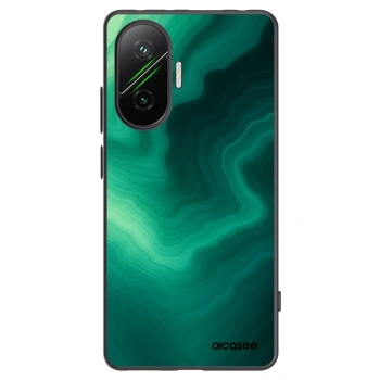 Picasee silikonowe czarne etui na Xiaomi Poco F7 5G - Malachite