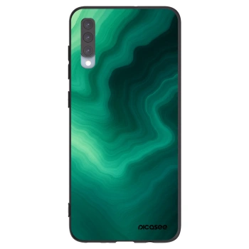 Picasee silikonowe czarne etui na Samsung Galaxy A70 A705F - Malachite