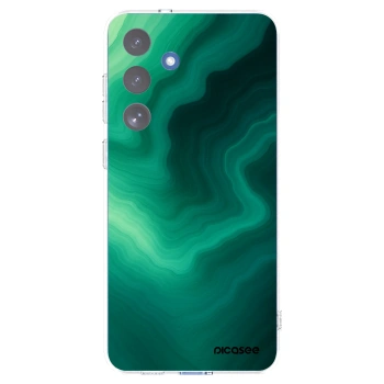 Picasee silikonowe przeźroczyste etui na Samsung Galaxy S25 FE 5G - Malachite