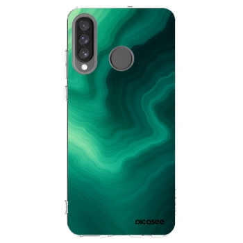 Picasee silikonowe przeźroczyste etui na Huawei P30 Lite - Malachite