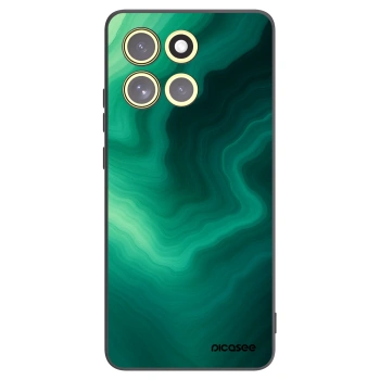 Picasee silikonowe czarne etui na Motorola Moto G86 Power 5G - Malachite