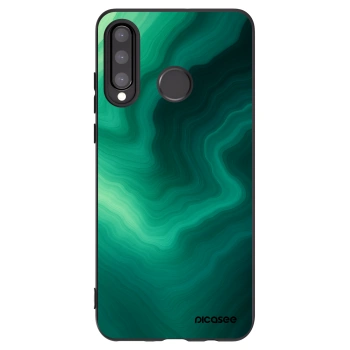 Picasee silikonowe czarne etui na Huawei P30 Lite - Malachite