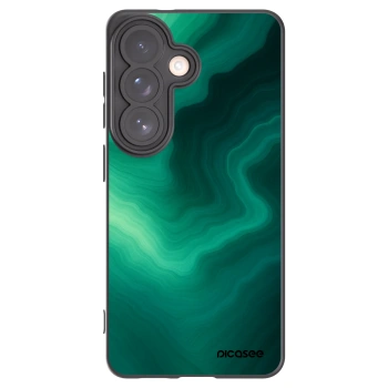 Picasee silikonowe czarne etui na Samsung Galaxy S26 - Malachite