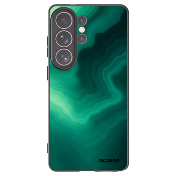 Picasee silikonowe czarne etui na Samsung Galaxy S26 Ultra - Malachite