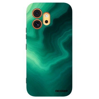 Picasee silikonowe czarne etui na Honor 600 - Malachite