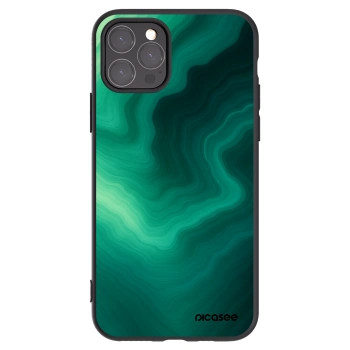 Picasee silikonowe czarne etui na Apple iPhone 11 Pro - Malachite