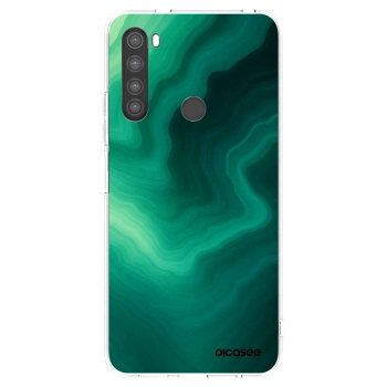Picasee silikonowe przeźroczyste etui na Xiaomi Redmi Note 8 - Malachite