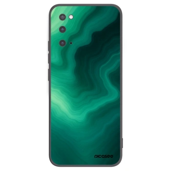 Picasee silikonowe czarne etui na Samsung Galaxy S20 G980F - Malachite