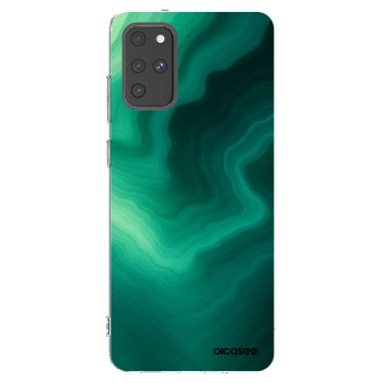 Picasee silikonowe przeźroczyste etui na Samsung Galaxy S20+ G985F - Malachite