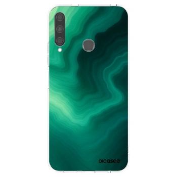 Picasee silikonowe przeźroczyste etui na Huawei P40 Lite E - Malachite