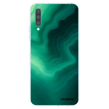 Picasee silikonowe przeźroczyste etui na Samsung Galaxy A30s A307F - Malachite