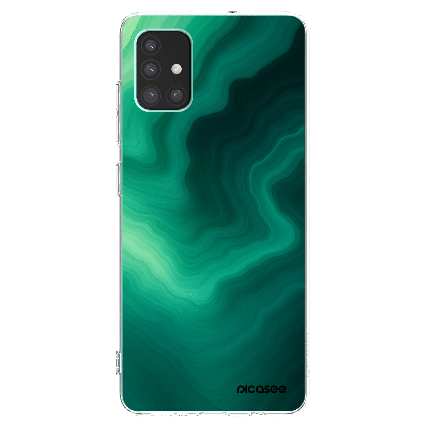 Picasee silikonowe przeźroczyste etui na Samsung Galaxy M51 M515F - Malachite
