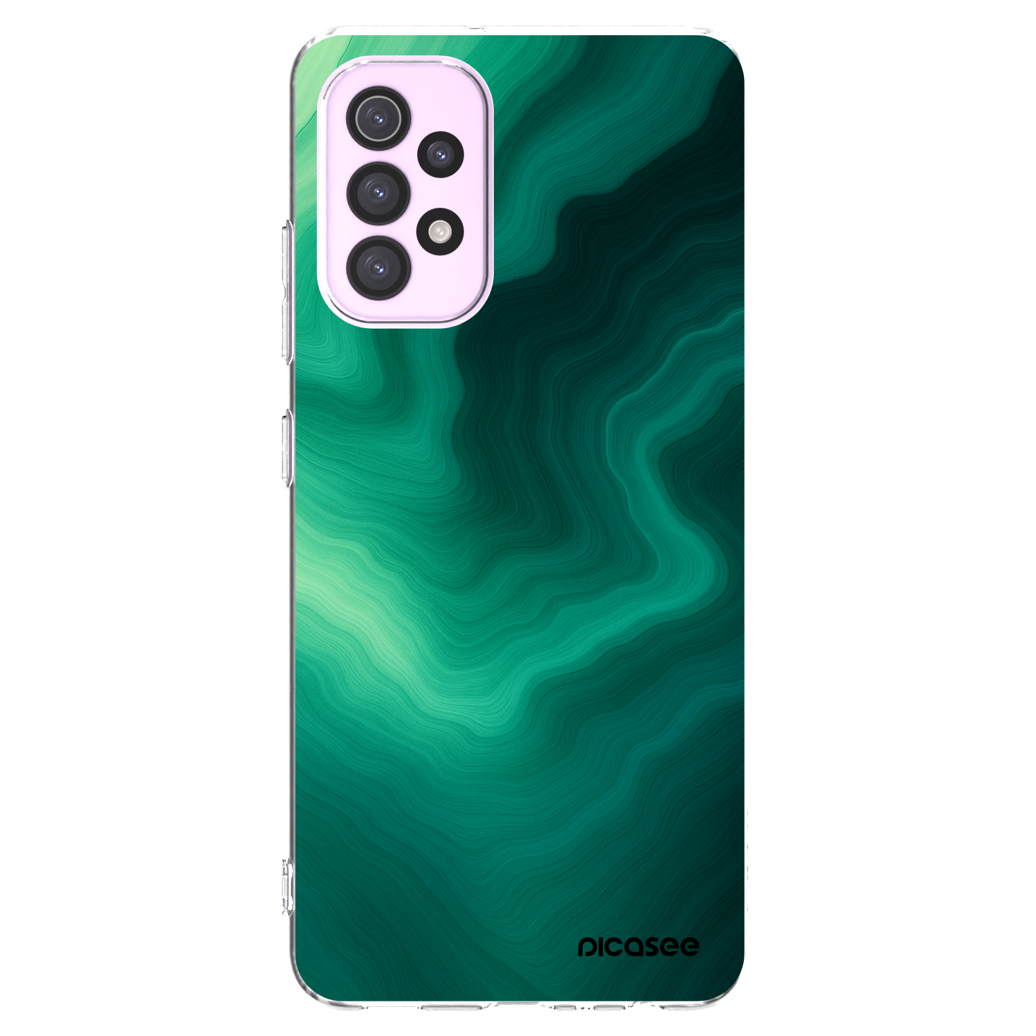 Picasee silikonowe przeźroczyste etui na Samsung Galaxy A32 5G A326B - Malachite