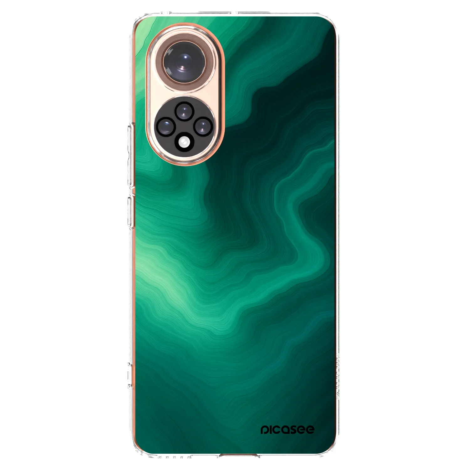 Picasee silikonowe przeźroczyste etui na Honor 50 5G - Malachite