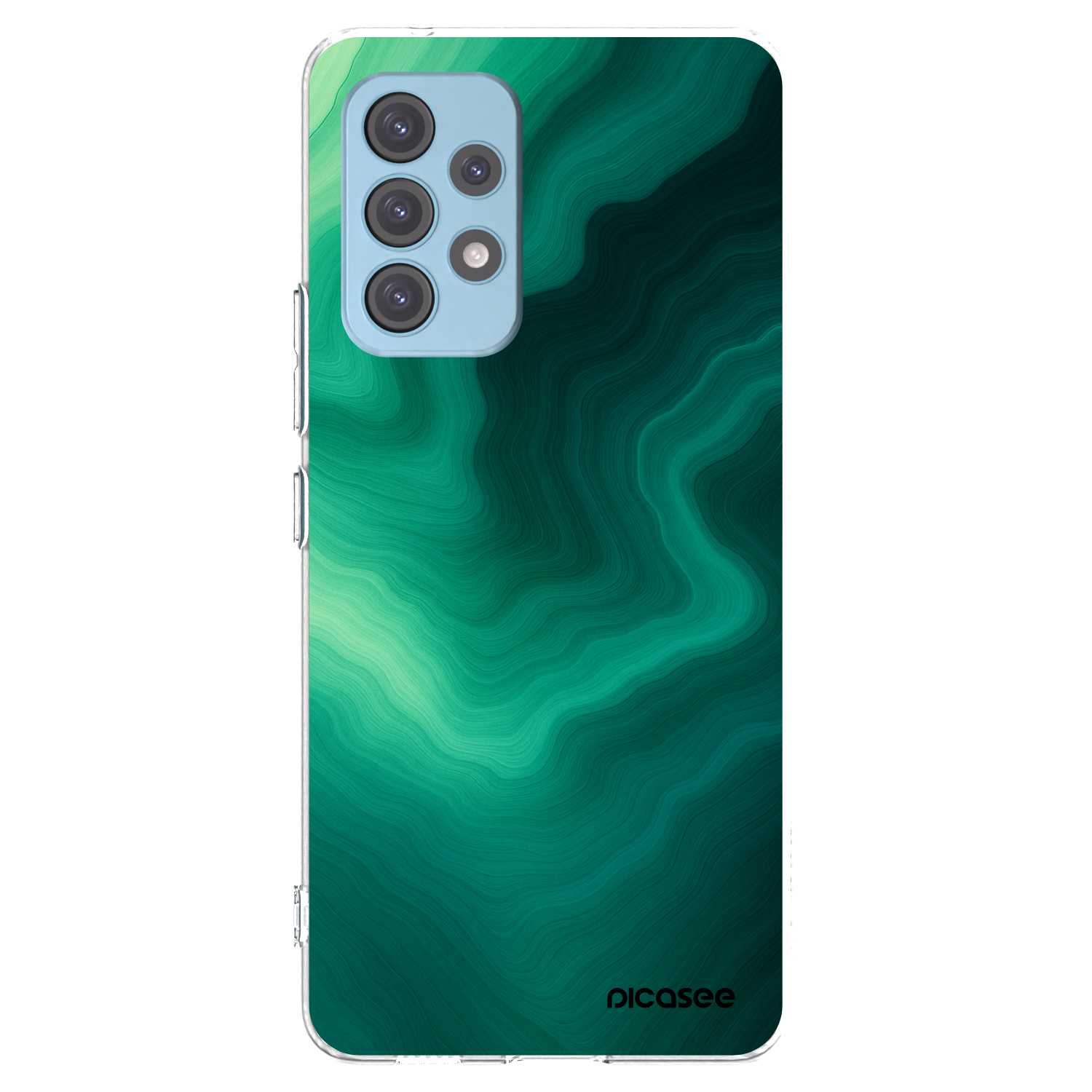 Picasee silikonowe przeźroczyste etui na Samsung Galaxy A53 5G A536 - Malachite