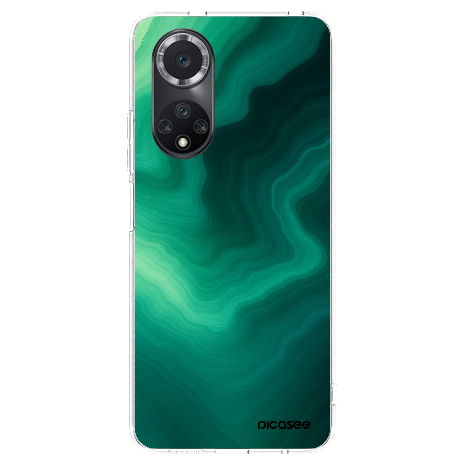 Picasee silikonowe przeźroczyste etui na Huawei Nova 9 SE - Malachite