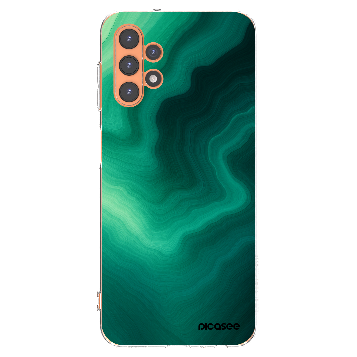 Picasee silikonowe przeźroczyste etui na Samsung Galaxy A13 4G A135 - Malachite