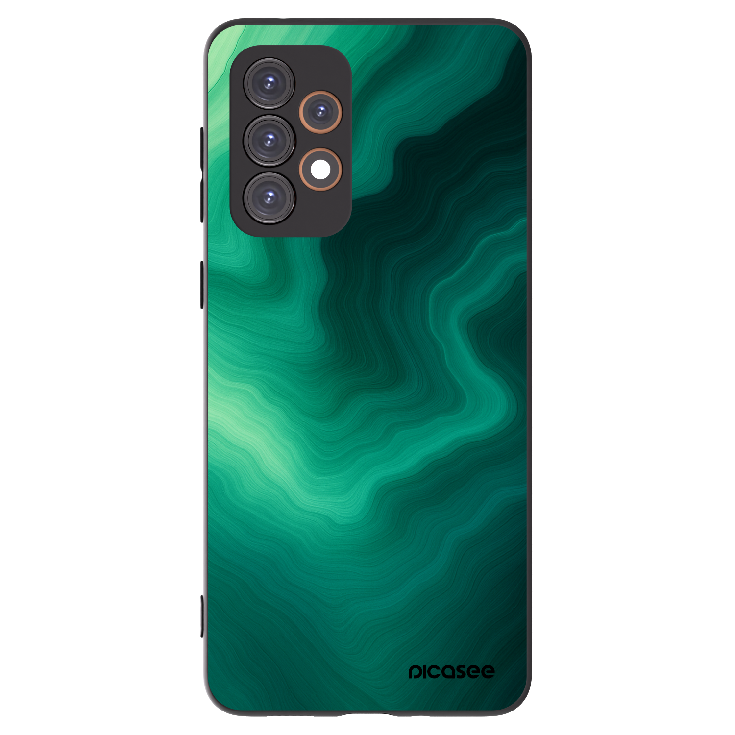 Picasee silikonowe czarne etui na Samsung Galaxy A33 5G A336 - Malachite