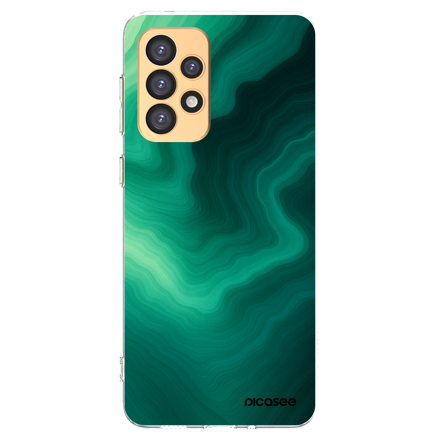 Picasee silikonowe przeźroczyste etui na Samsung Galaxy A33 5G A336 - Malachite