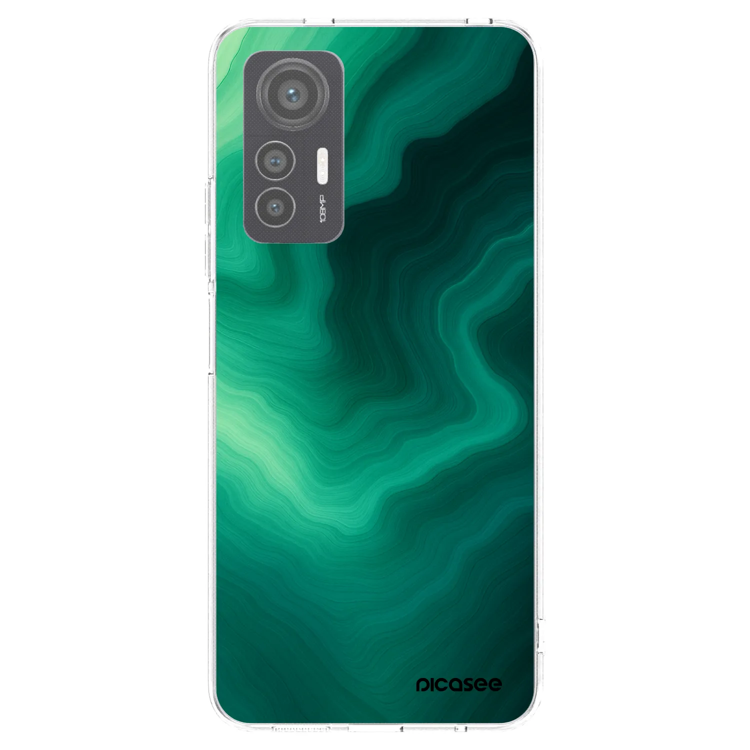 Picasee silikonowe przeźroczyste etui na Xiaomi 12 Lite - Malachite