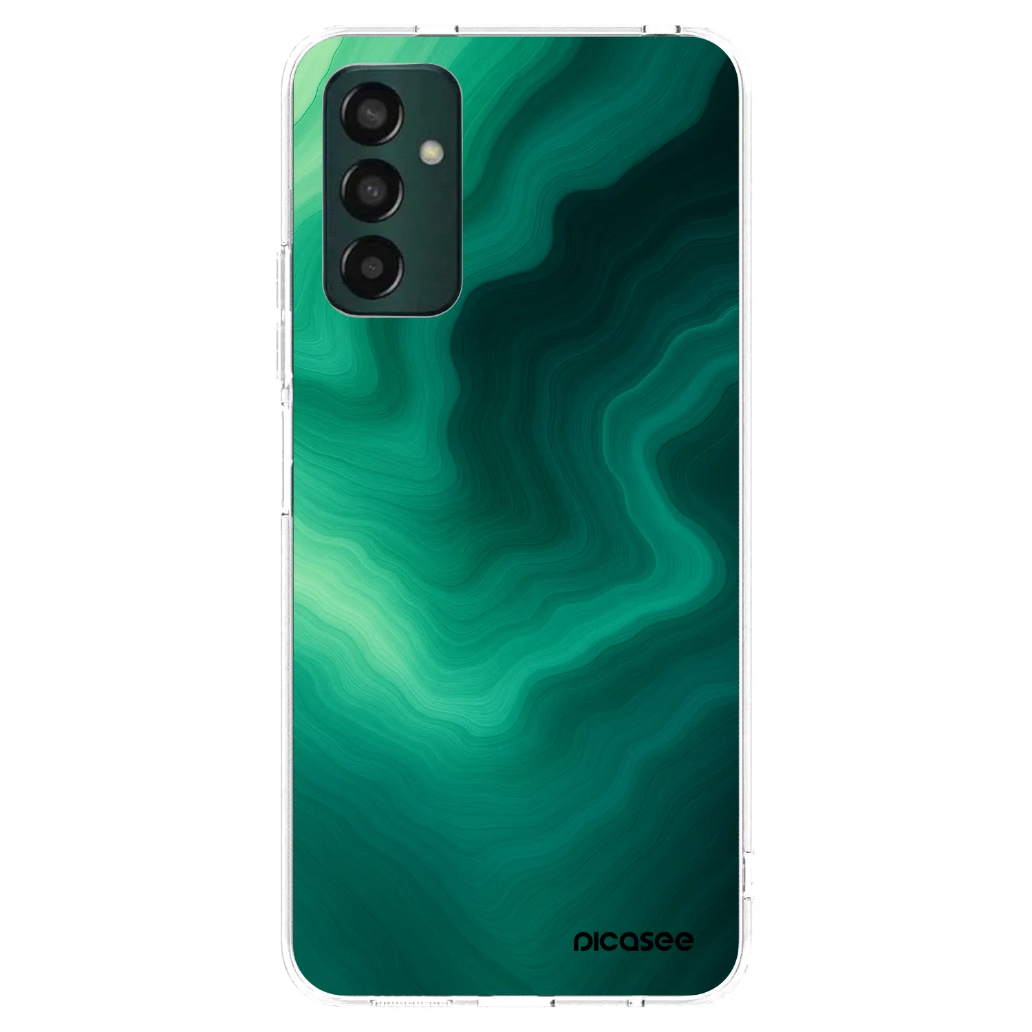 Picasee silikonowe przeźroczyste etui na Samsung Galaxy M23 5G - Malachite