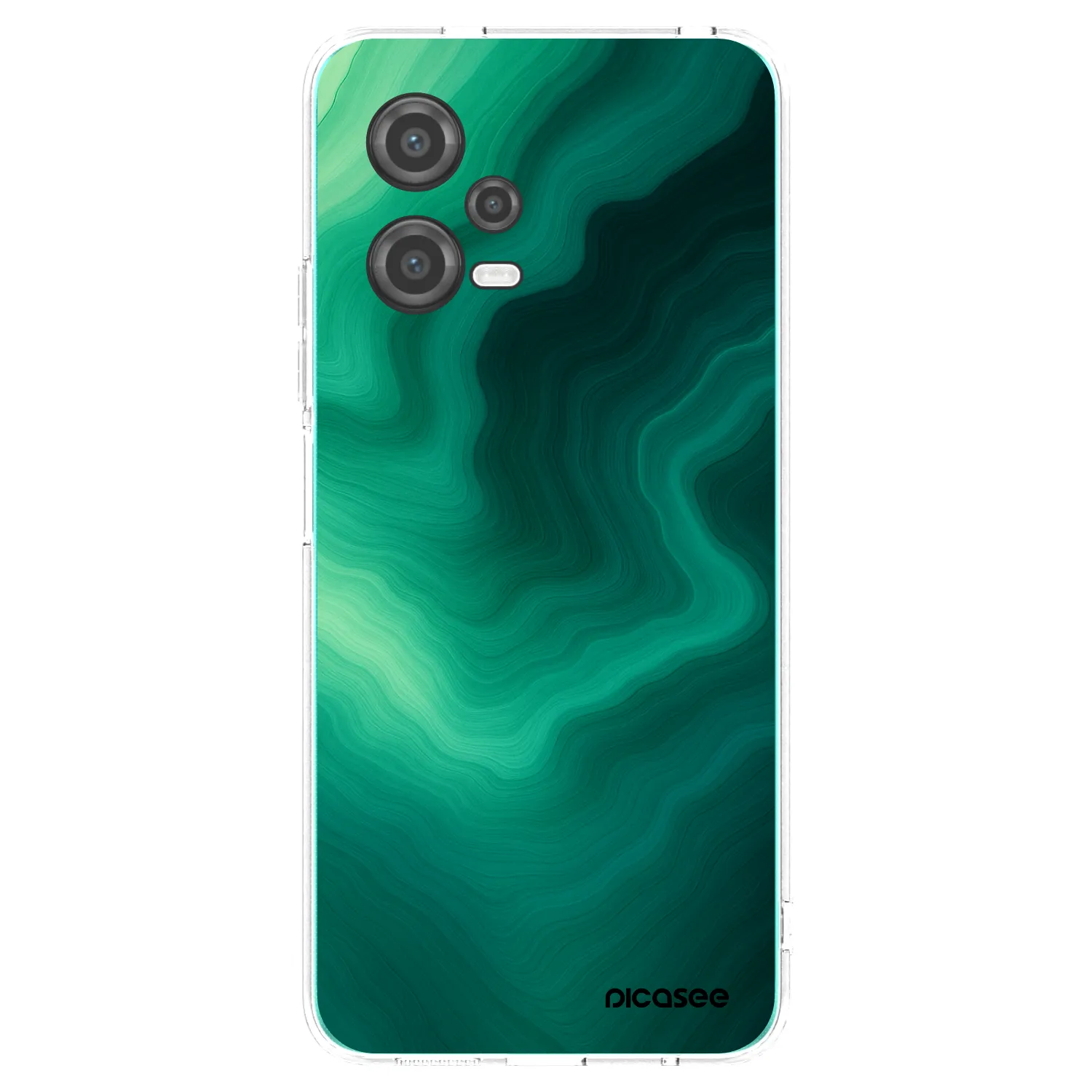 Picasee silikonowe przeźroczyste etui na Xiaomi Poco X5 - Malachite