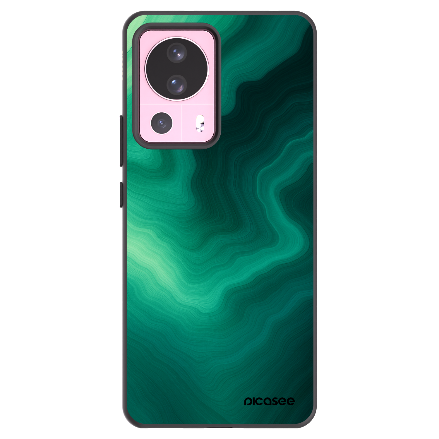 Picasee silikonowe czarne etui na Xiaomi 13 Lite - Malachite