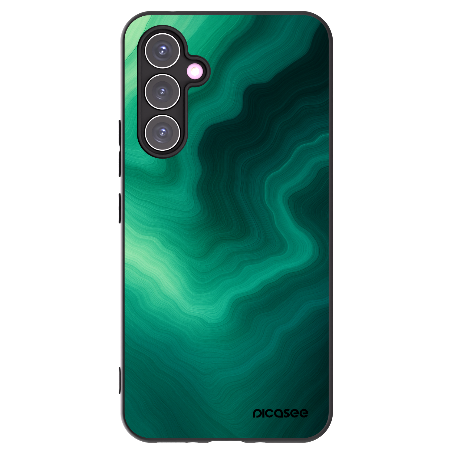 Picasee silikonowe czarne etui na Samsung Galaxy A54 5G A546B - Malachite