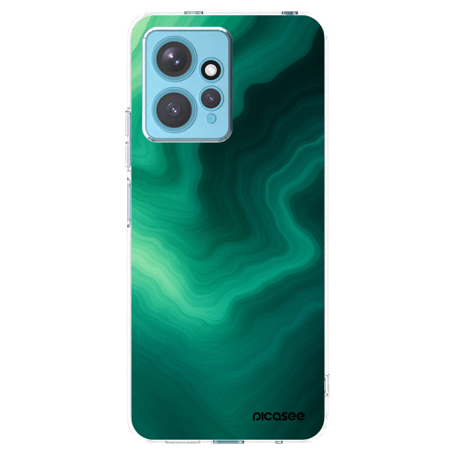 Picasee silikonowe przeźroczyste etui na Xiaomi Redmi Note 12 4G - Malachite
