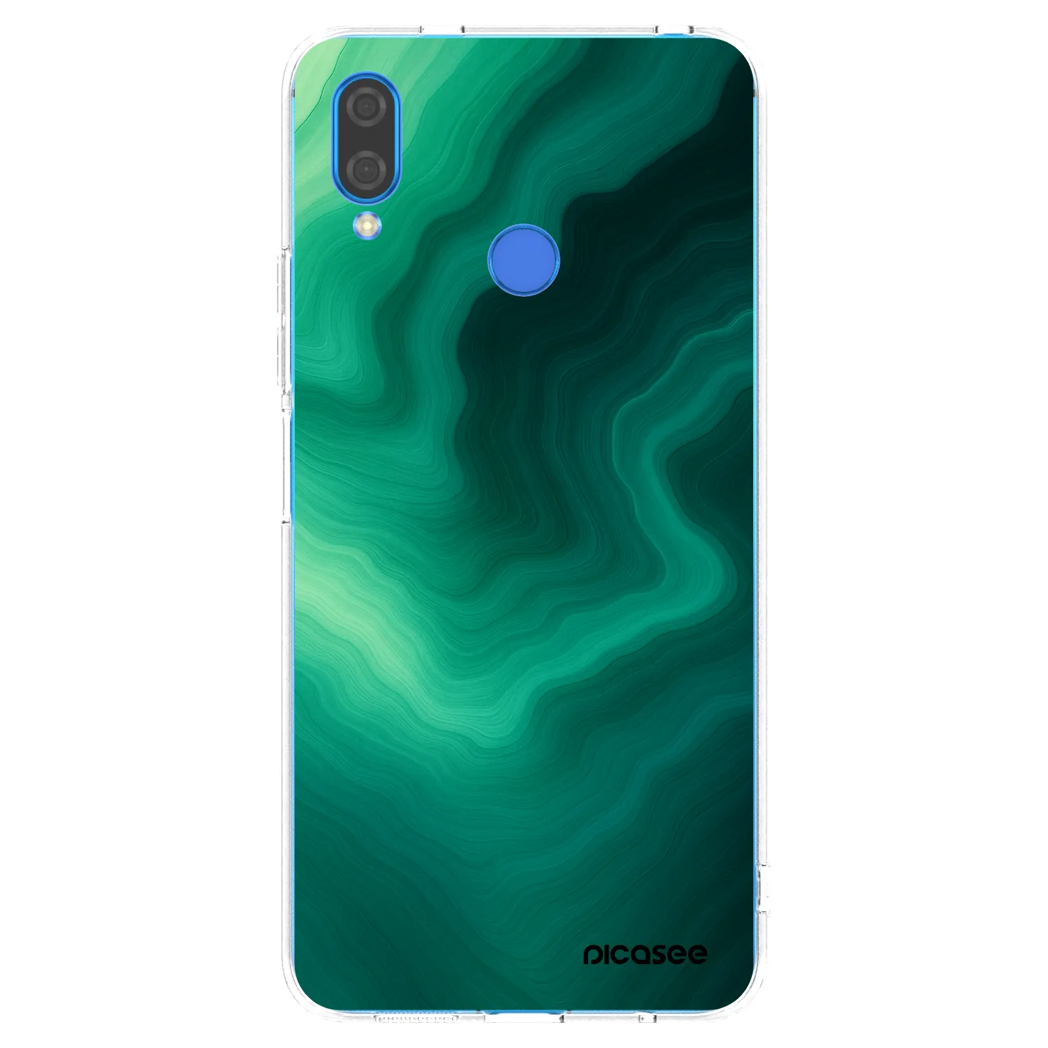 Picasee silikonowe przeźroczyste etui na Huawei Nova 3 - Malachite