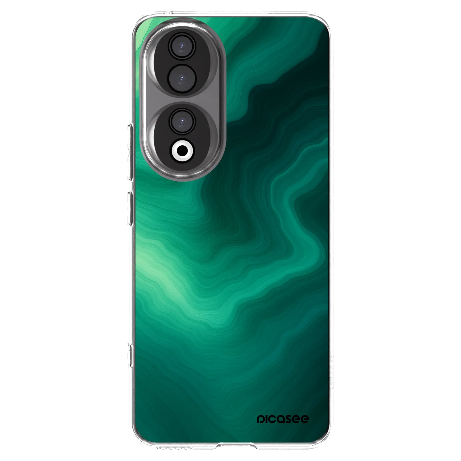 Picasee silikonowe przeźroczyste etui na Honor 90 5G - Malachite