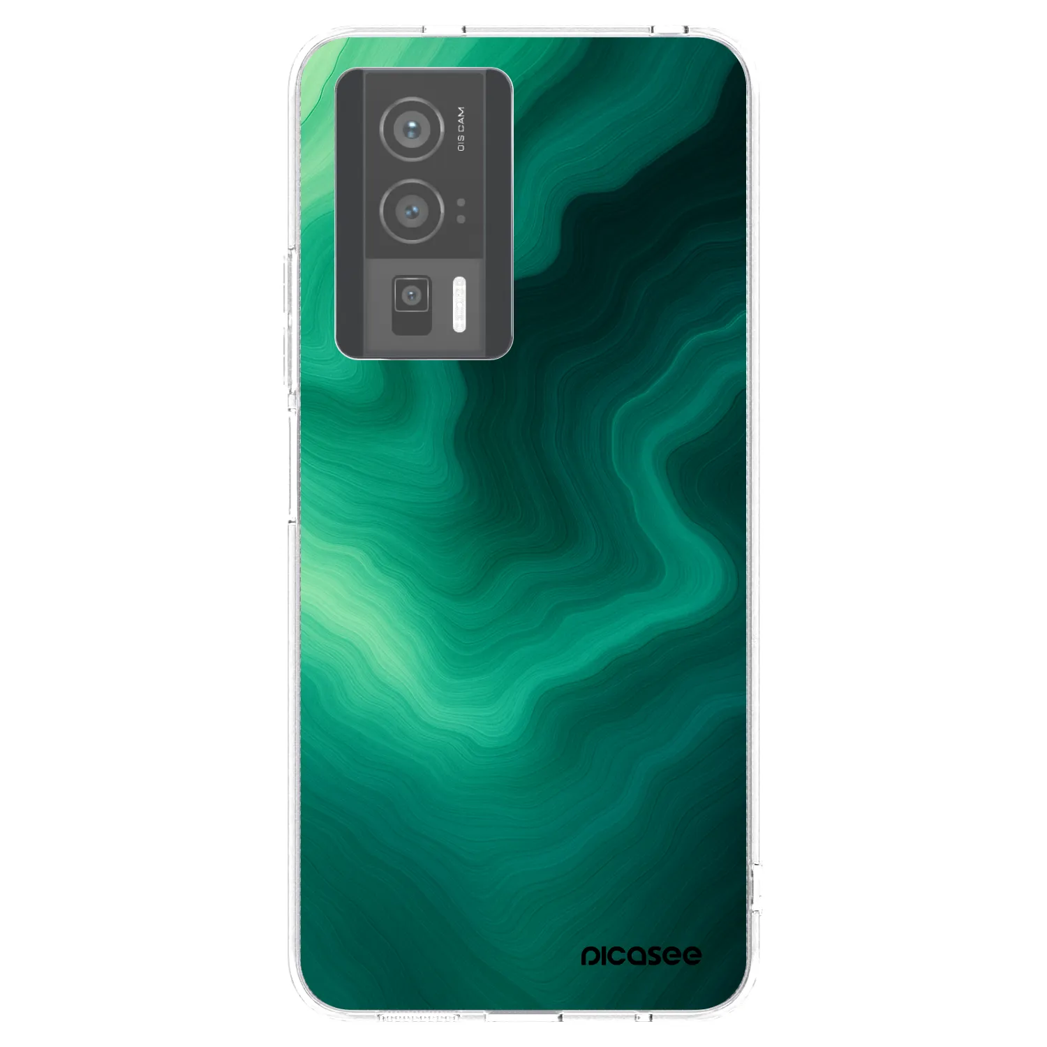 Picasee silikonowe przeźroczyste etui na Xiaomi Poco F5 Pro 5G - Malachite