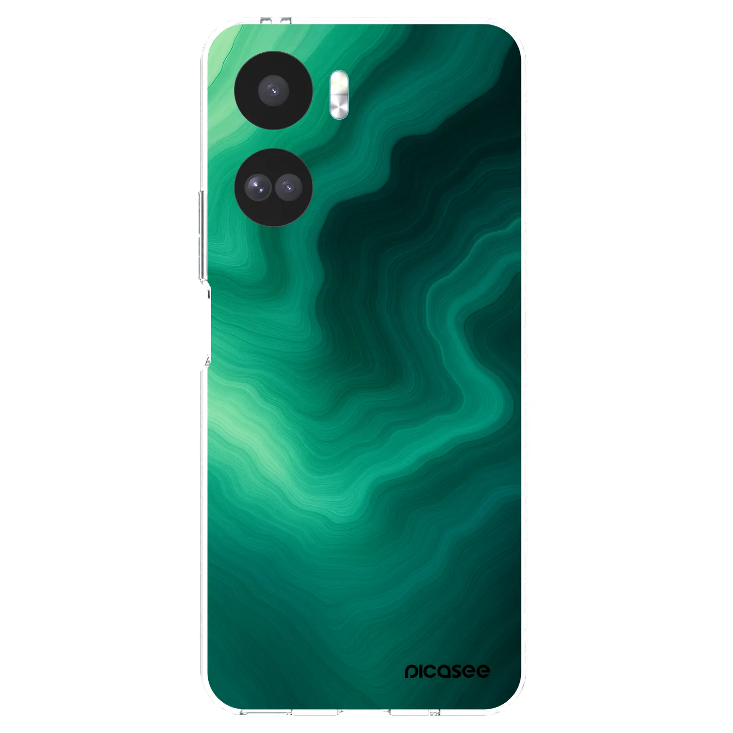 Picasee silikonowe przeźroczyste etui na Honor 90 Lite 5G - Malachite